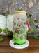 Moss Reading Dragons Can Glass Cup | Bamboo Lid and Metal Straw