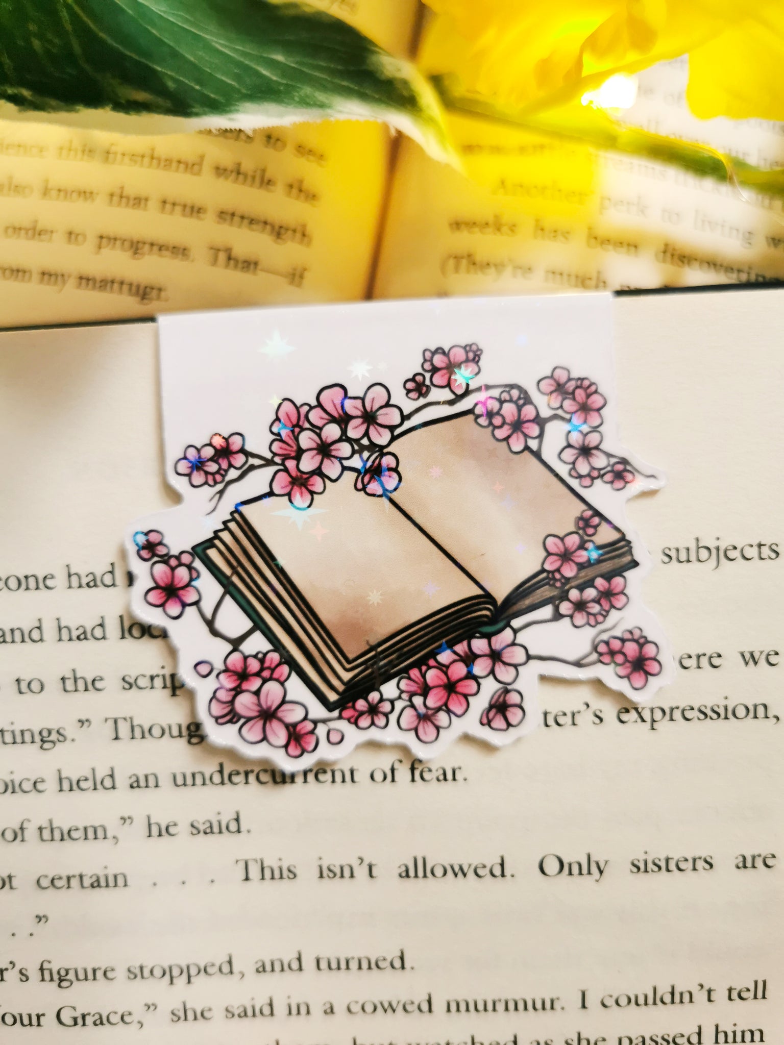 Cherry Blossom Magnetic Bookmark