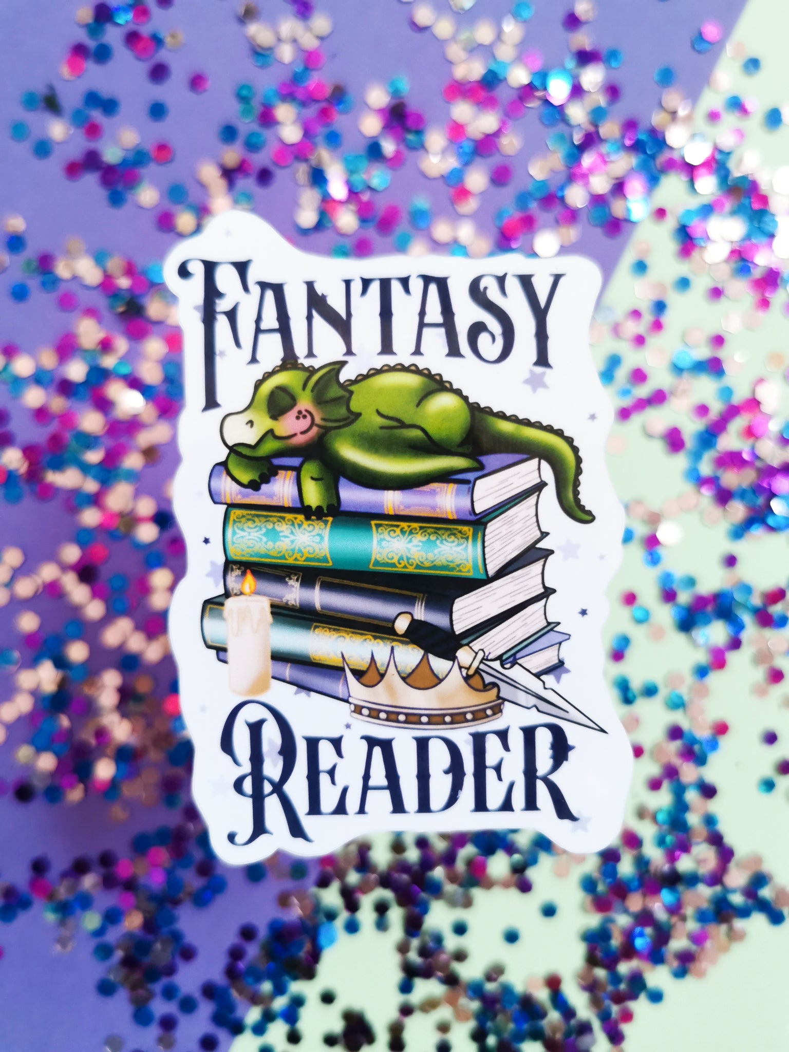 Fantasy Reader Sticker