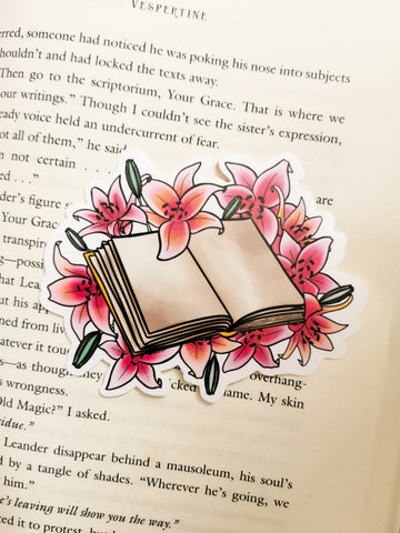 Lily Book Sticker Waterproof