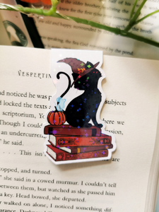 Cat Witch Magnetic Bookmark