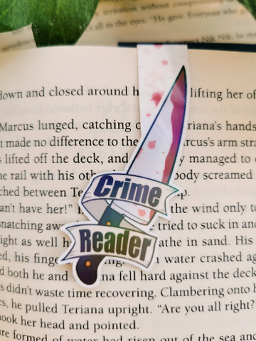 Crime Reader Magnetic Bookmark