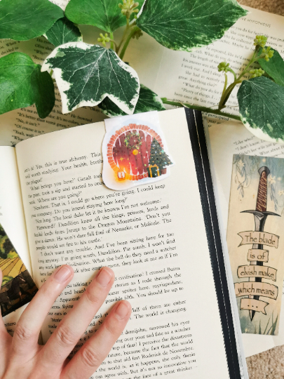 Winter Hobbit Door Magnetic Bookmark