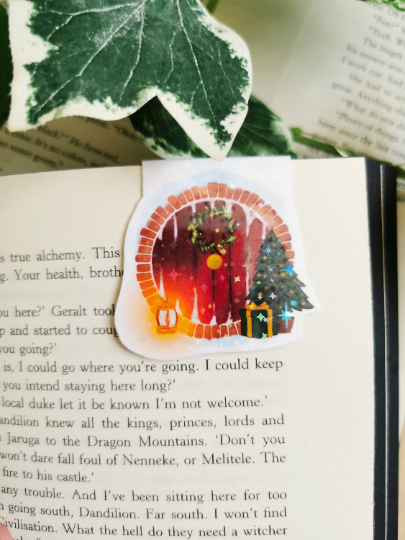 Winter Hobbit Door Magnetic Bookmark