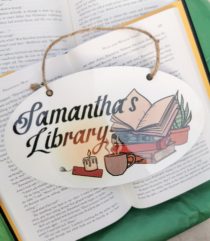 Personalised Library Sign