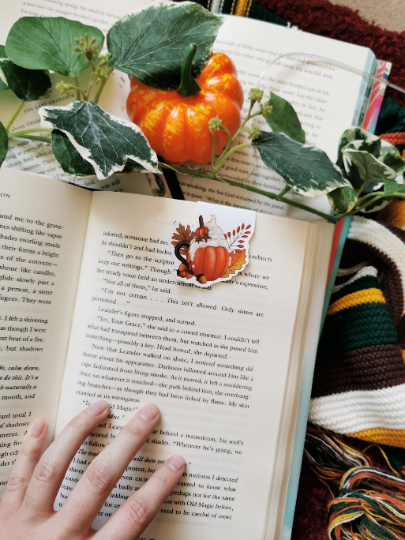 Pumpkin Spiced Latte Magnetic Bookmark