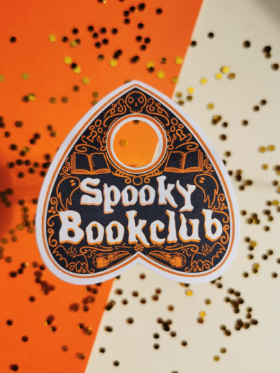 Spooky Bookclub Vinyl Water Resistant Sticker