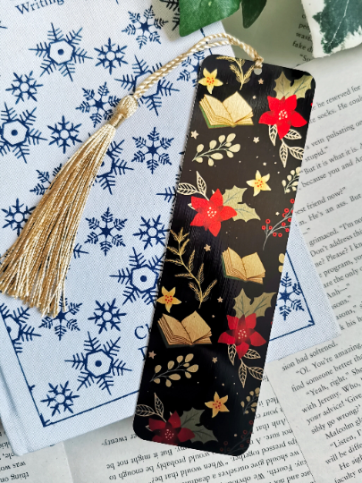 Winter Vintage Metal Bookmark