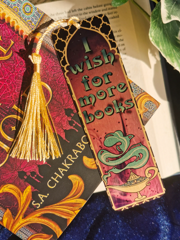 Genie Lamp Metal Bookmark